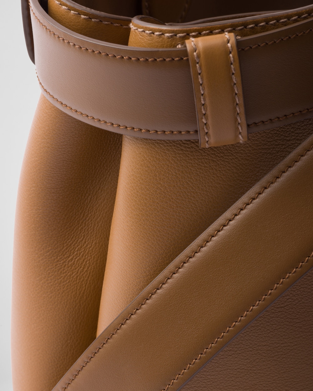 Replicate Prada Buckle Small Leather Handbag With Belt(1:1 replica)