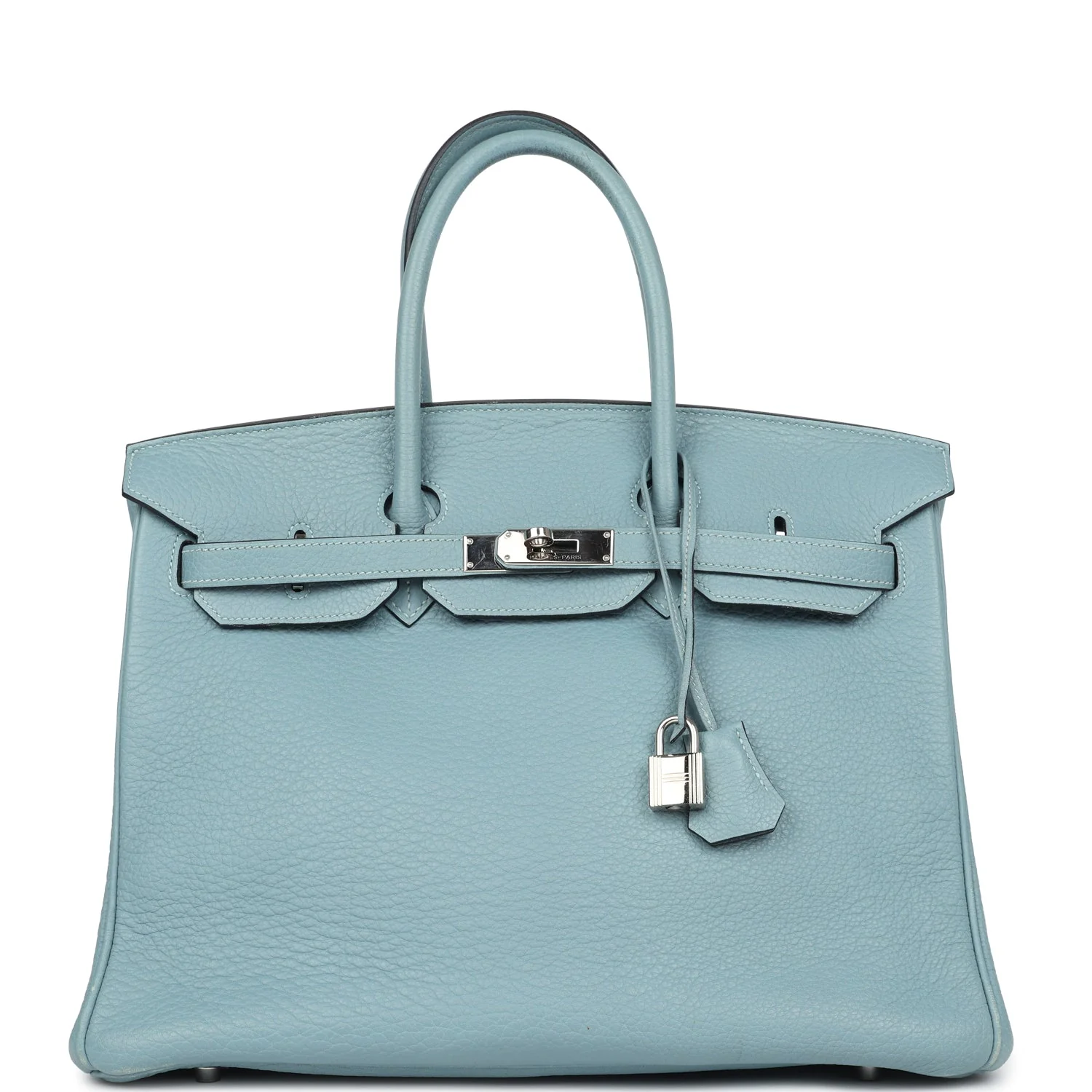 Replicate Hermes Birkin 35 Ciel Togo Palladium Hardware(1:1 replica)