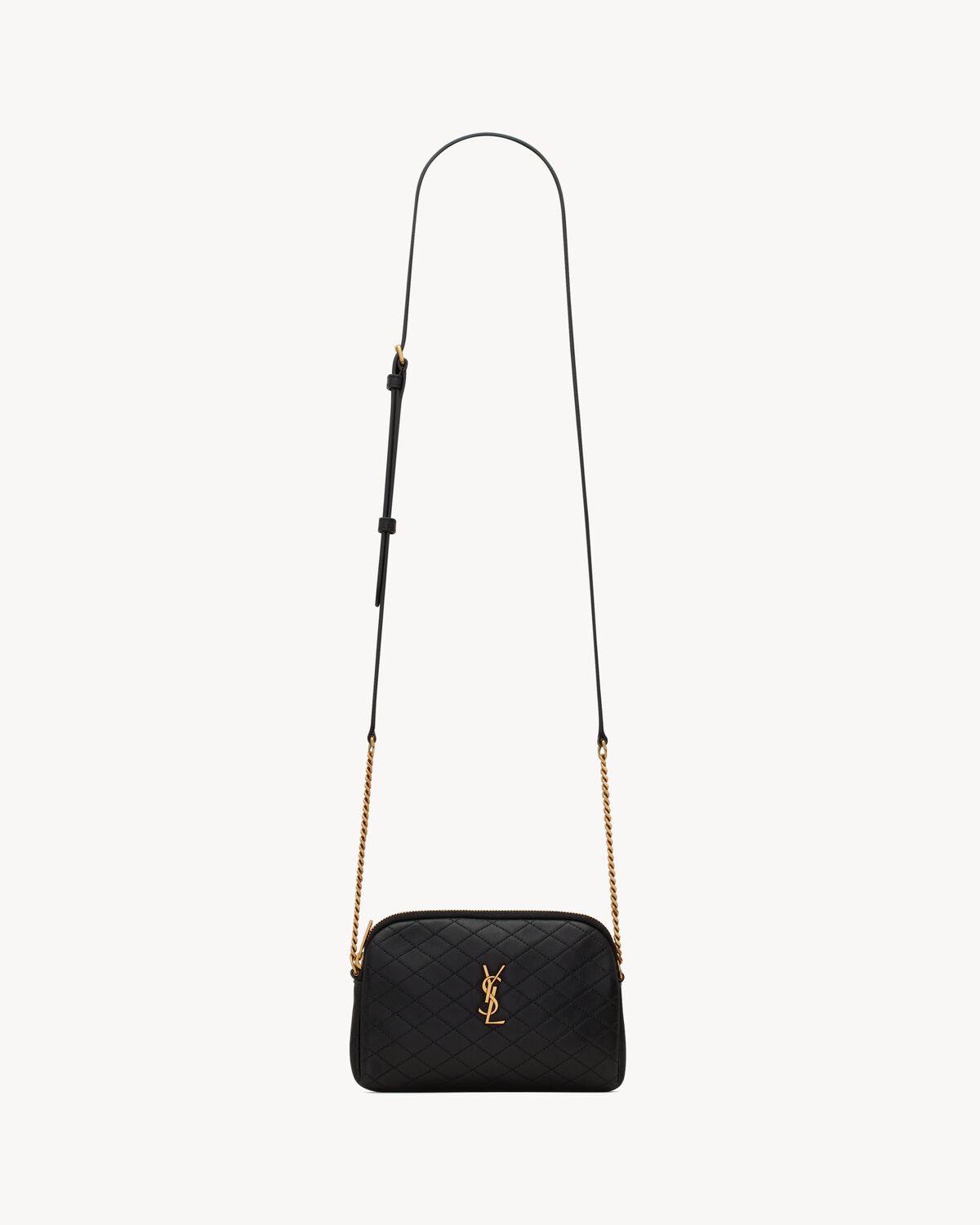 Replicate YSL Gaby Zipped Pouch in Quilted Lambskin(1:1 replica)