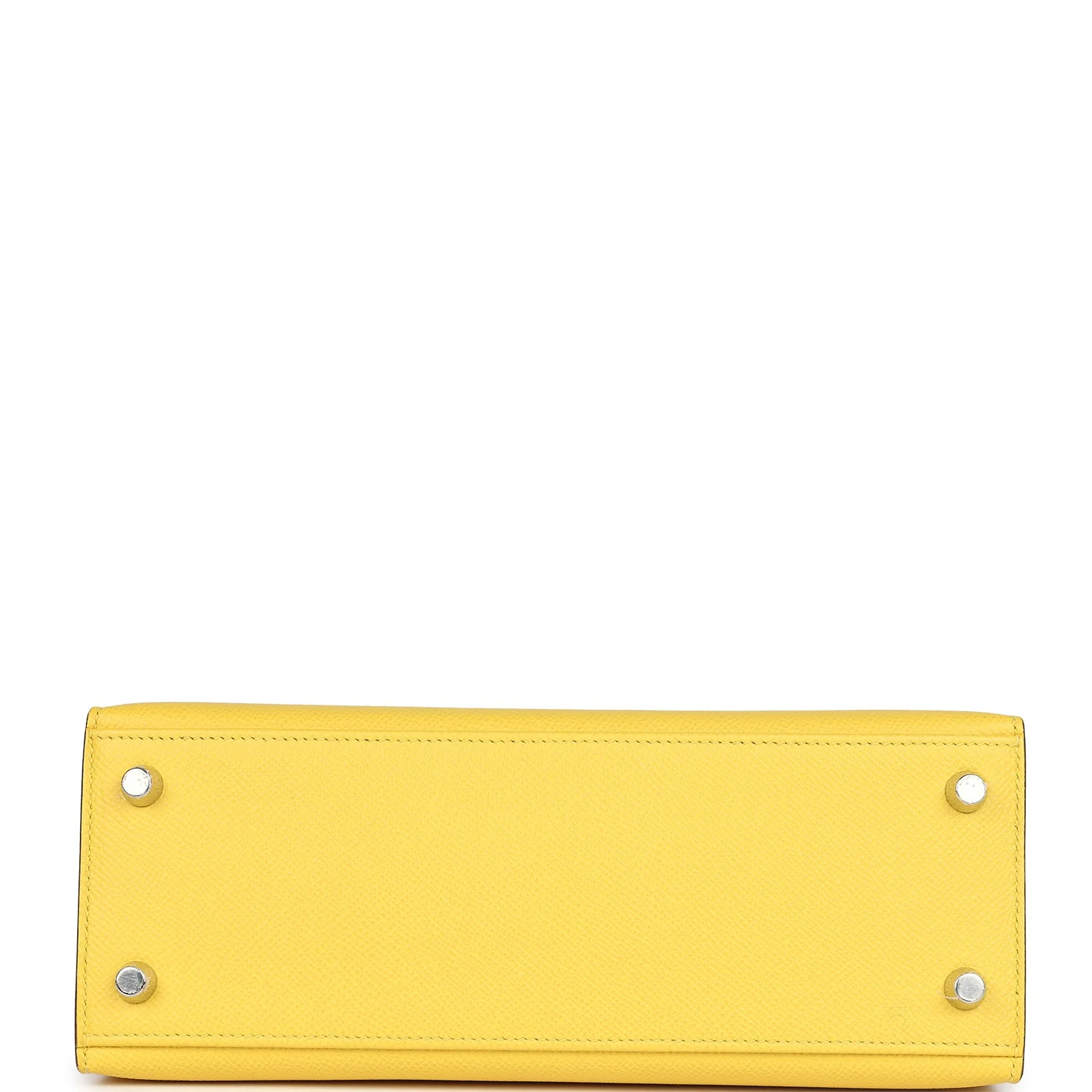 Replicate Hermes Kelly Sellier 25 Jaune De Naples Epsom Palladium Hardware(1:1 replica)