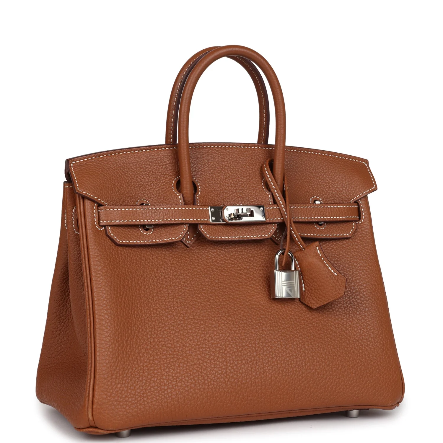 Replicate Hermes Birkin 25 Gold Togo Palladium Hardware(1:1 replica)