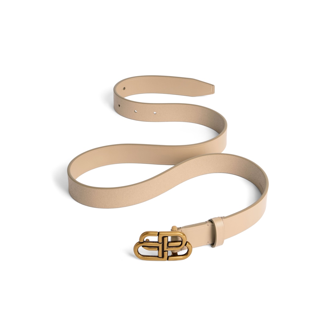 Replicate Women s Bb Thin Belt in Latte(1:1 replica)