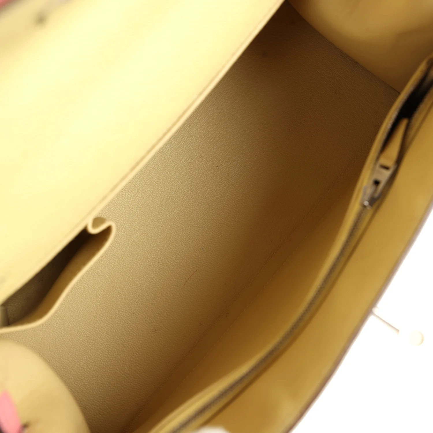 Replicate Hermes Special Order (HSS) Kelly Sellier 28 Rose Confetti and Jaune Poussin Epsom Palladium Hardware(1:1 replica)