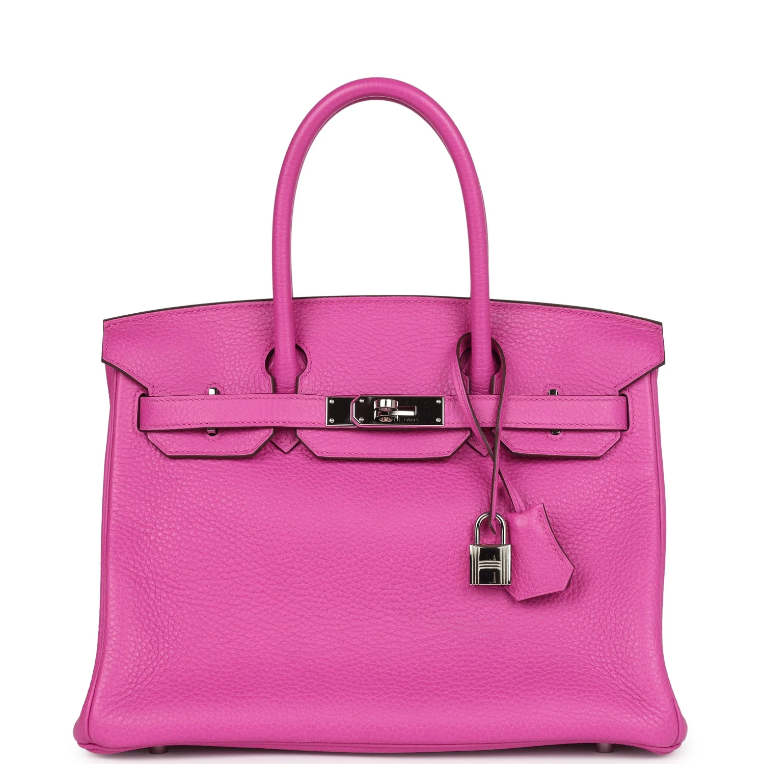 Replicate Hermes Birkin 30 Magnolia Clemence Palladium Hardware(1:1 replica)