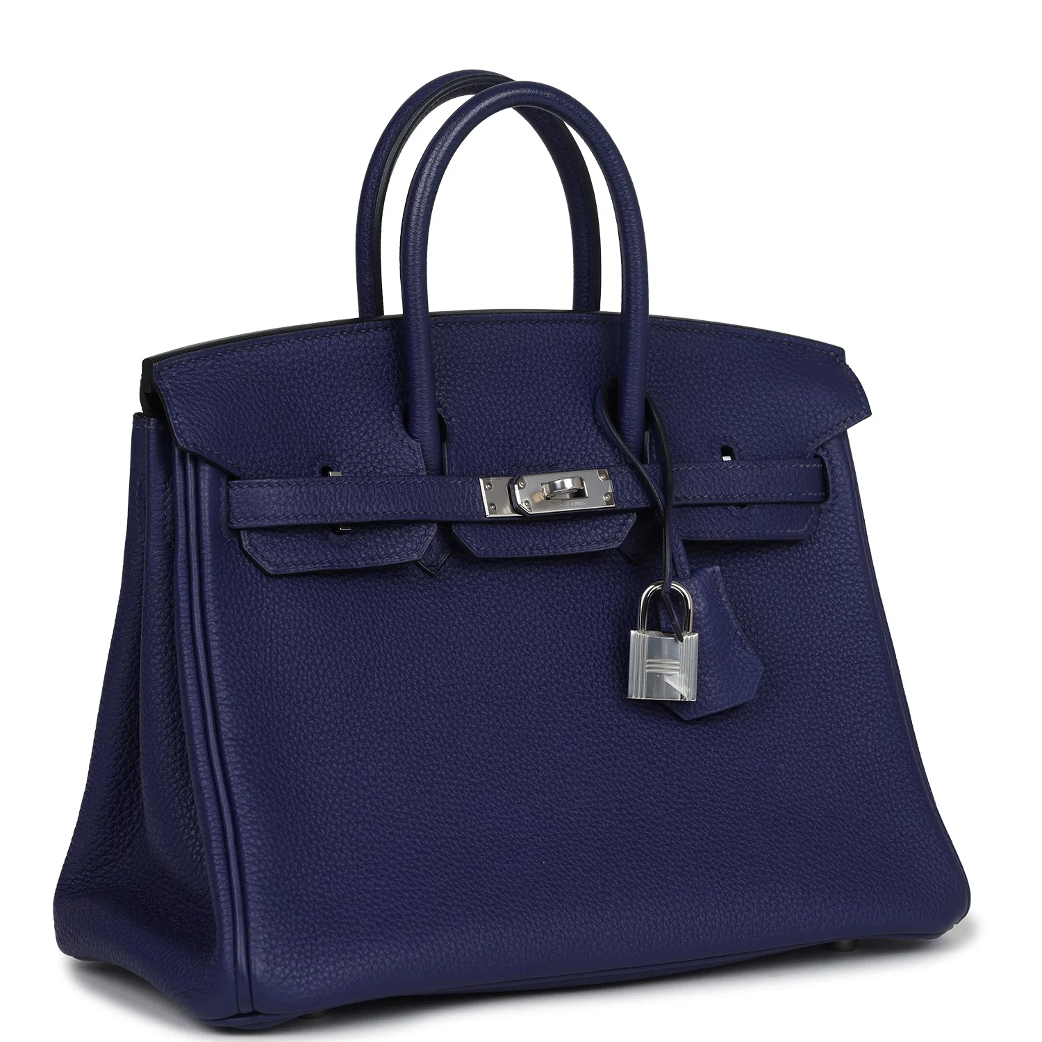 Replicate Hermes Birkin 25 Bleu Encre Togo Palladium Hardware(1:1 replica)