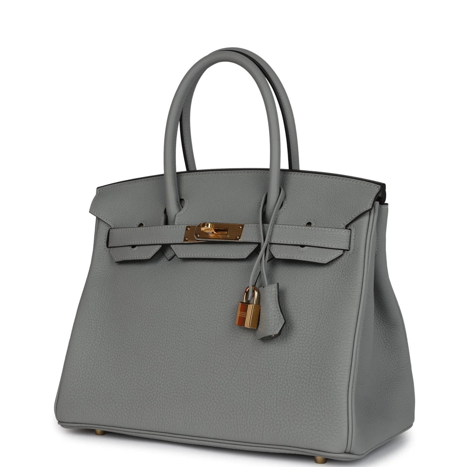 Replicate Hermes Birkin 30 Gris Mouette Togo Gold Hardware(1:1 replica)