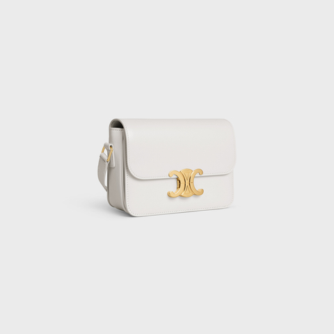 Replicate TEEN TRIOMPHE BAG IN SHINY CALFSKIN WHITE(1:1 replica)