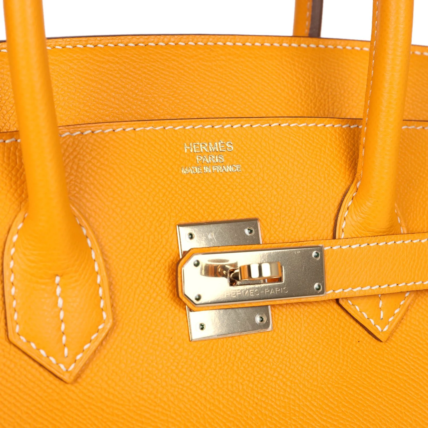 Replicate Hermes Birkin 35 Jaune D'or Candy Epsom Permabrass Hardware(1:1 replica)
