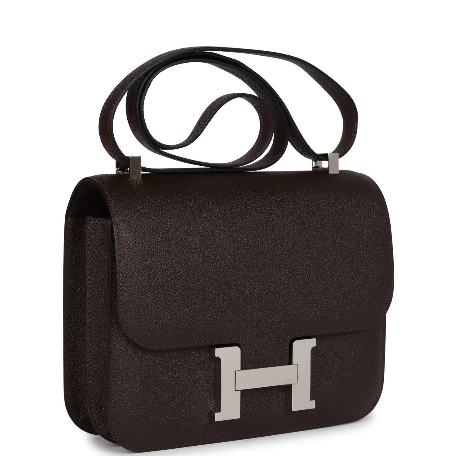 Replicate Hermes Constance 24 Chocolate Epsom Palladium Hardware(1:1 replica)