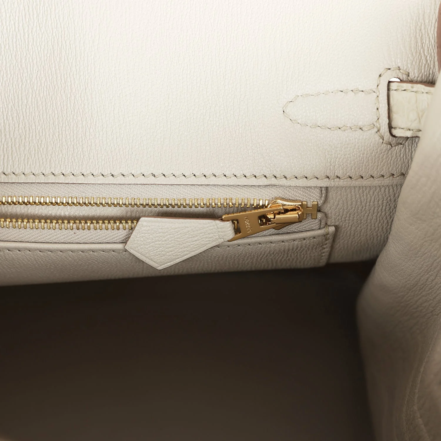 Replicate Hermes Birkin 25 Beton Matte Alligator Gold Hardware(1:1 replica)