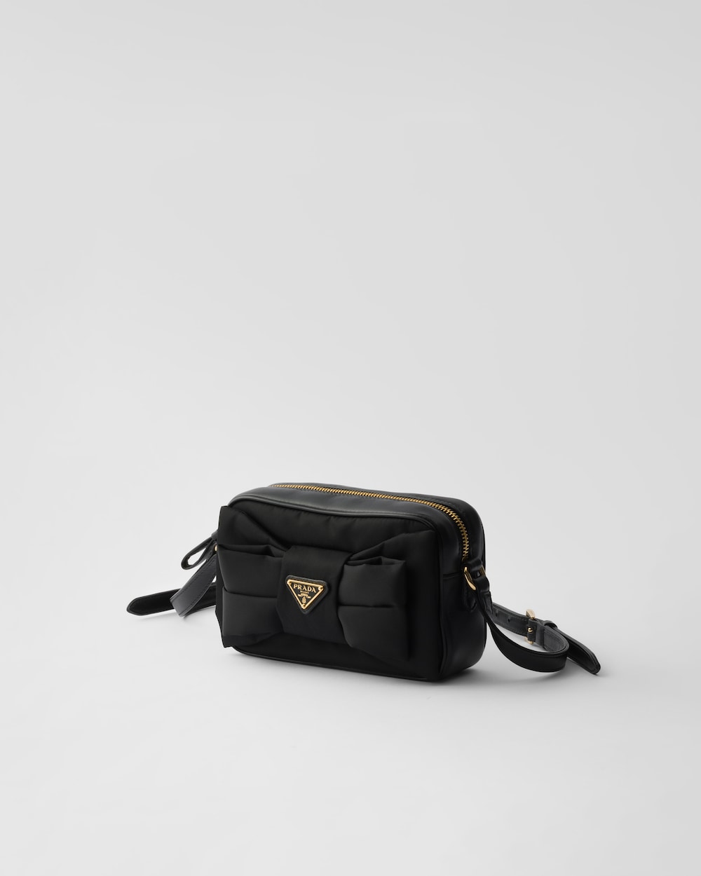 Replicate Re-Nylon and Nappa Leather Mini Shoulder Bag With Bow(1:1 replica)
