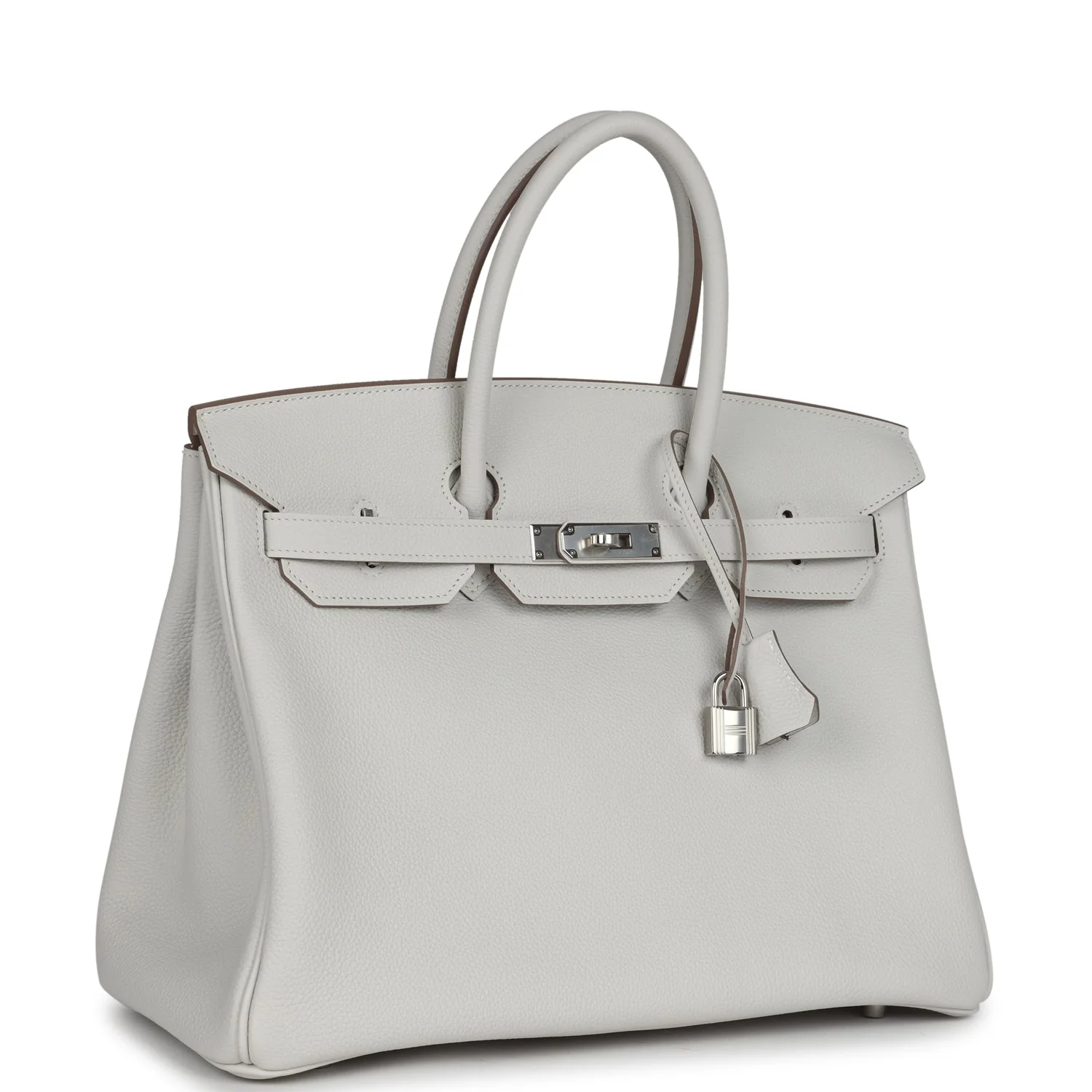 Replicate Hermes Birkin 35 Gris Pale Togo Palladium Hardware(1:1 replica)