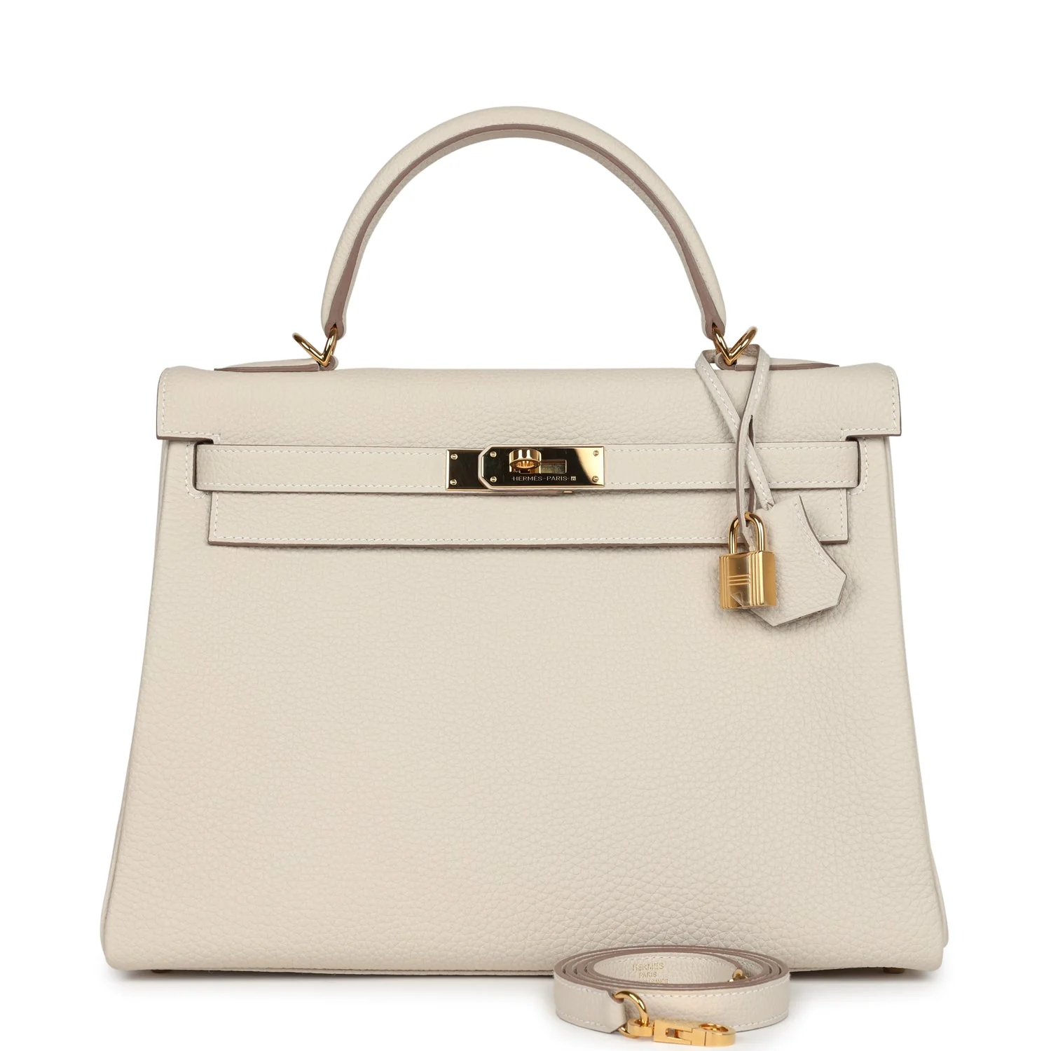 Replicate Hermes Kelly Retourne 32 Craie Togo Gold Hardware(1:1 replica)