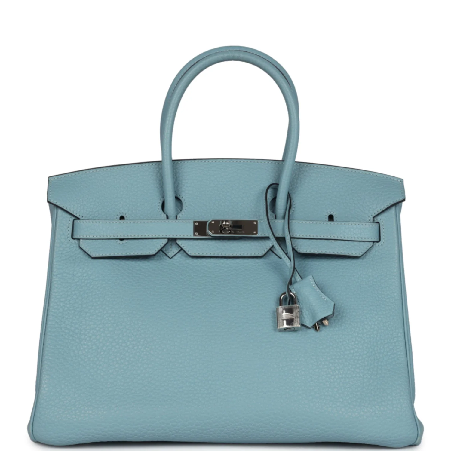 Replicate Hermes Birkin 35 Ciel Togo Palladium Hardware(1:1 replica)