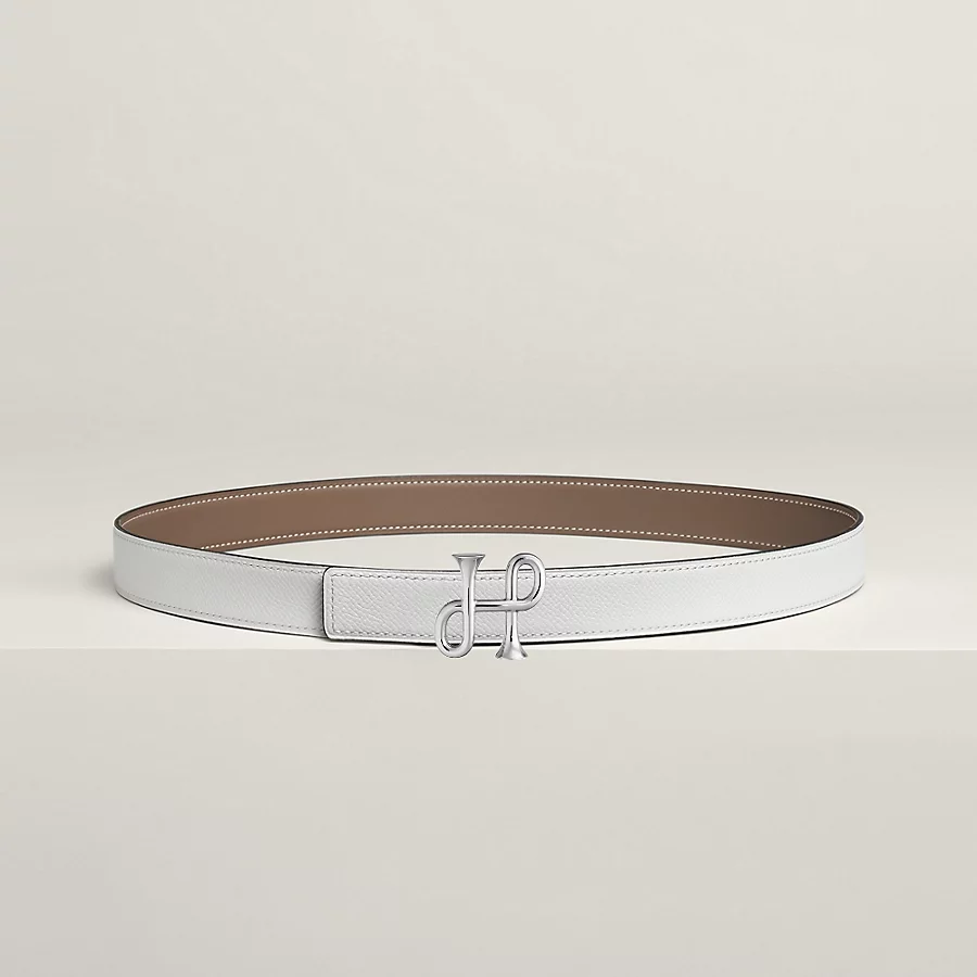 Replicate Cor Baroque belt buckle   Hermès sur Mer reversible leather strap 24 mm(1:1 replica)