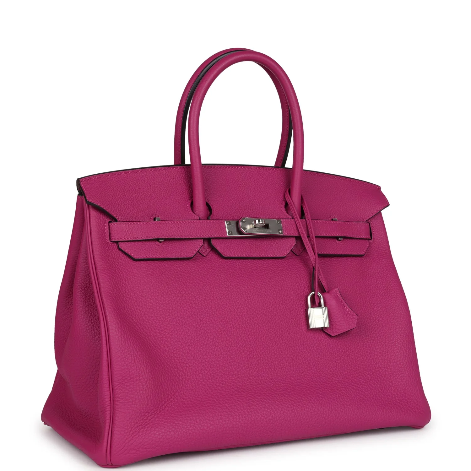 Replicate Hermes Birkin 35 Rose Pourpre Togo Palladium Hardware(1:1 replica)