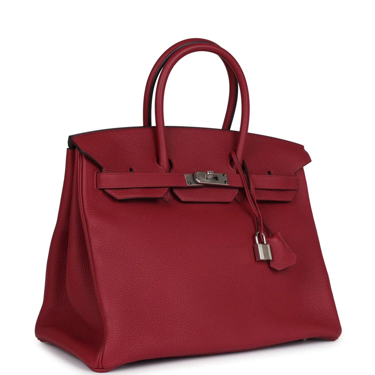 Replicate Hermes Birkin 35 Rouge Grenat Togo Palladium Hardware(1:1 replica)