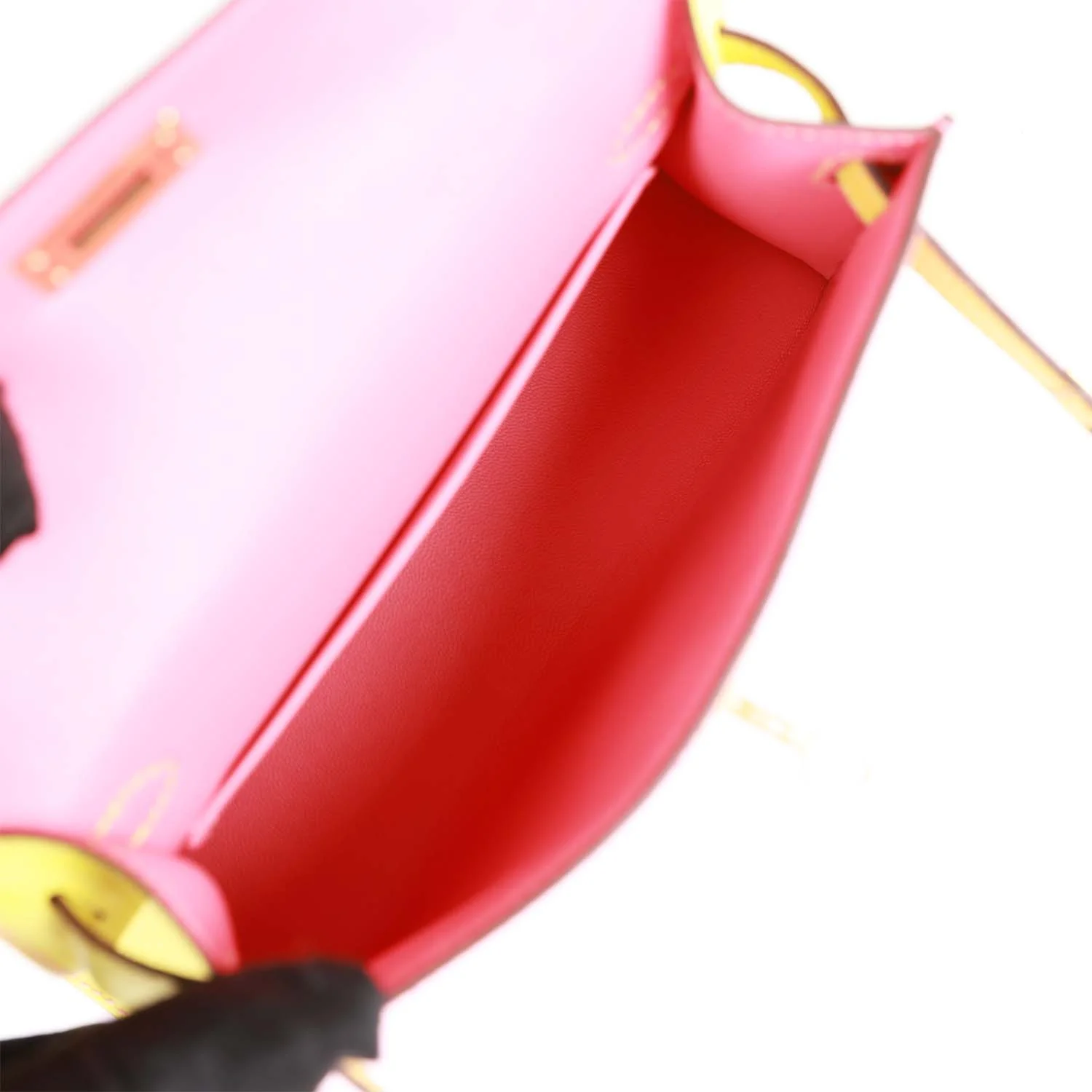 Replicate Hermes Special Order (HSS) Kelly Sellier 20 Rose Azalee and Lime Epsom Gold Hardware(1:1 replica)