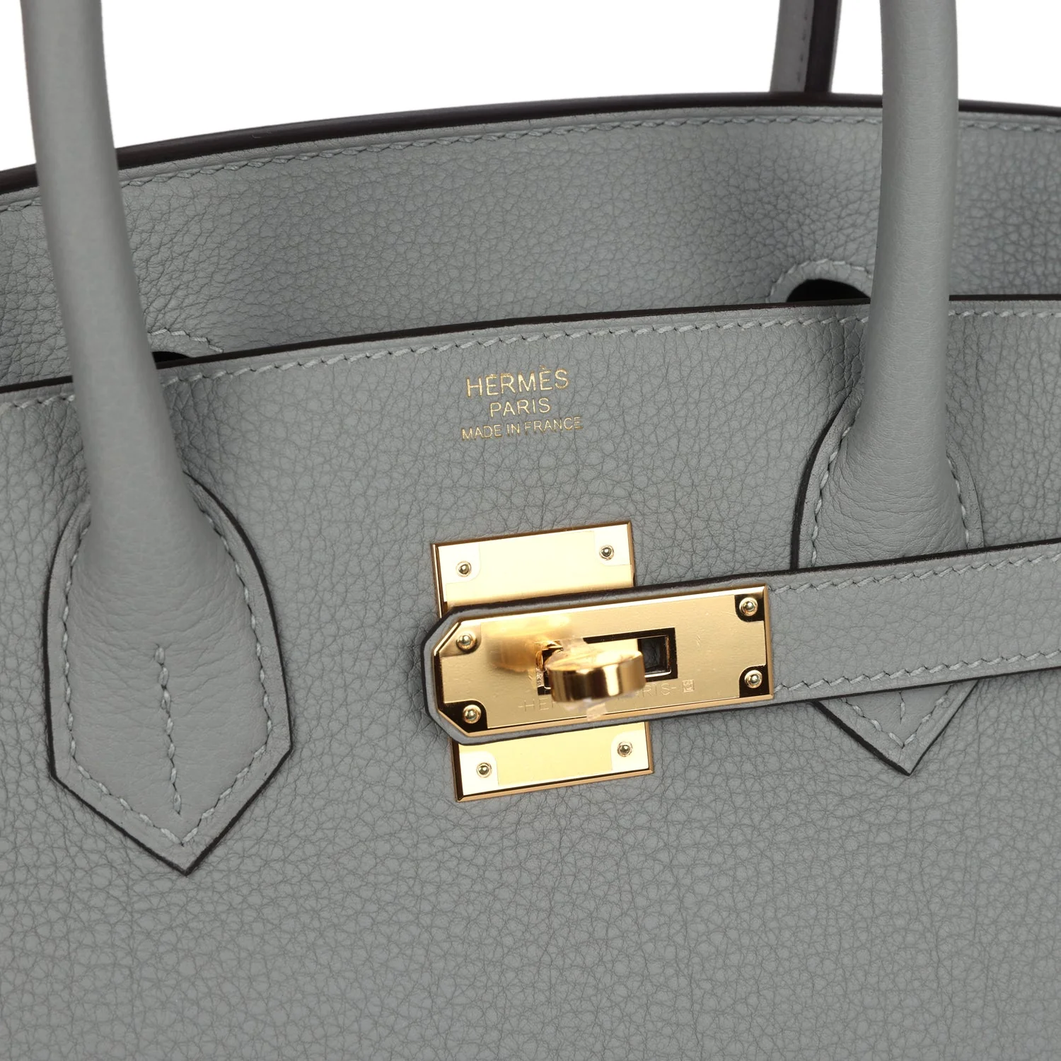 Replicate Hermes Birkin 30 Gris Mouette Togo Gold Hardware(1:1 replica)