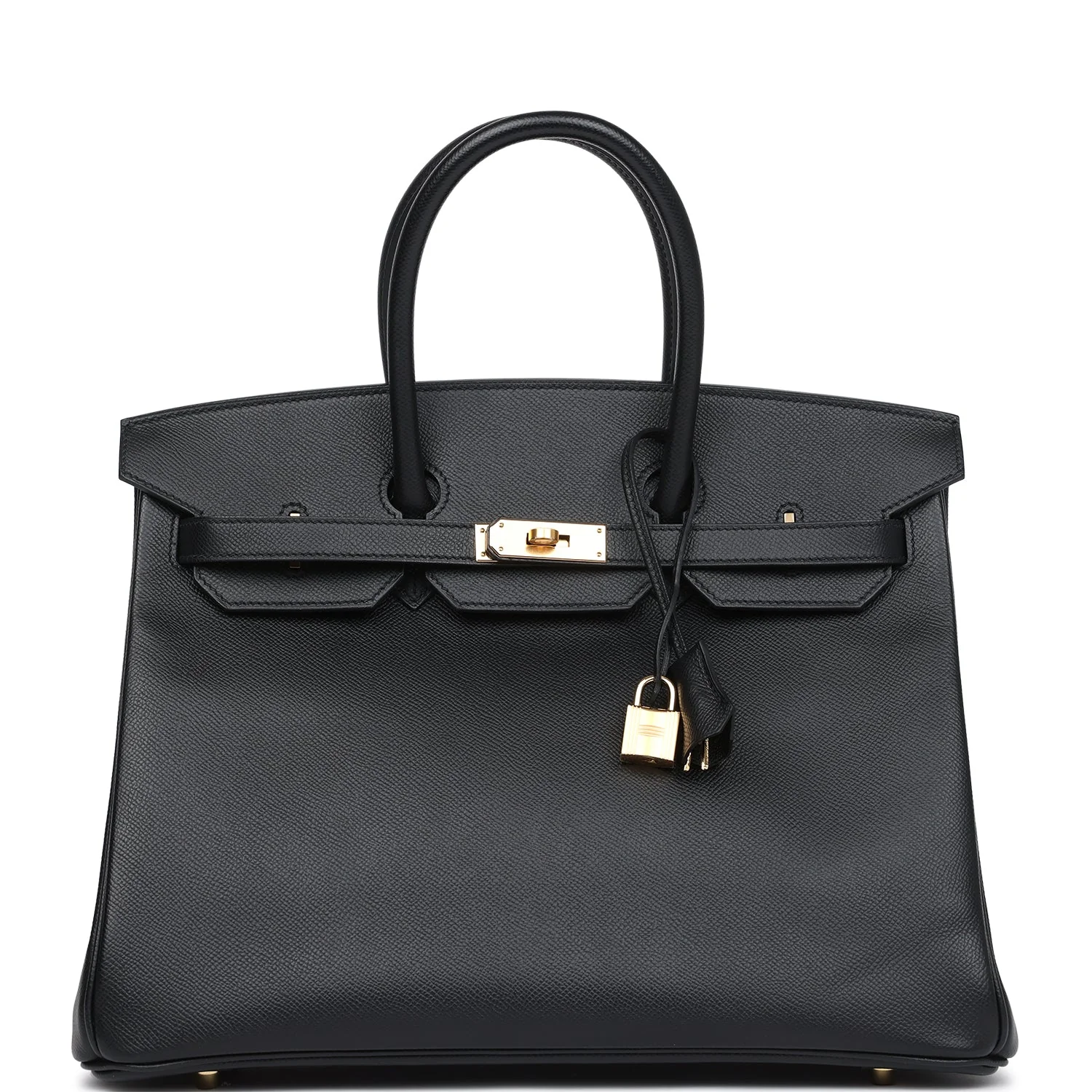 Replicate Hermes Birkin 35 Black Epsom Gold Hardware(1:1 replica)