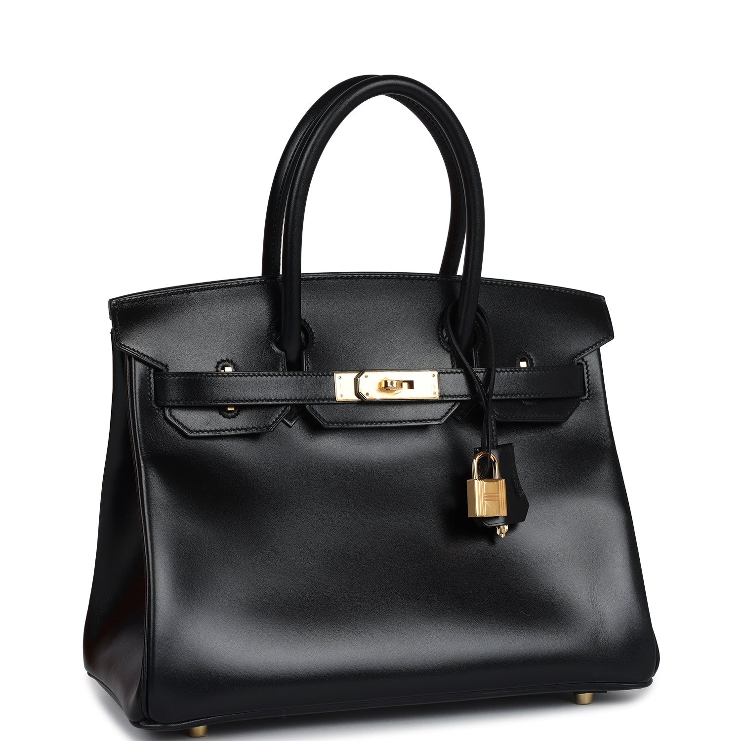 Replicate Hermes Birkin 30 Black Box Gold Hardware(1:1 replica)