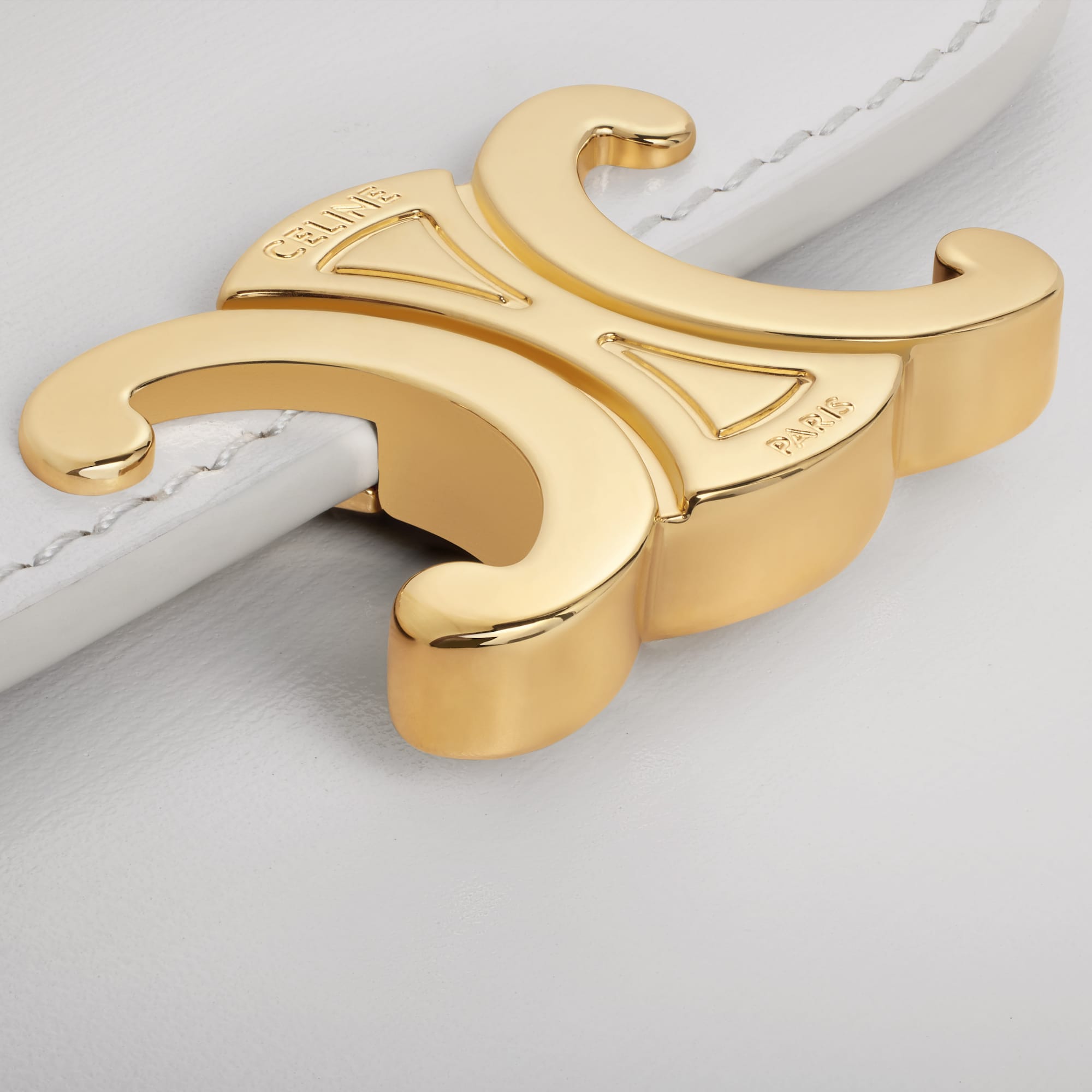 Replicate SMALL FLAP WALLER TRIOMPHE IN SHINY CALFSKIN CLOUDY GREY(1:1 replica)