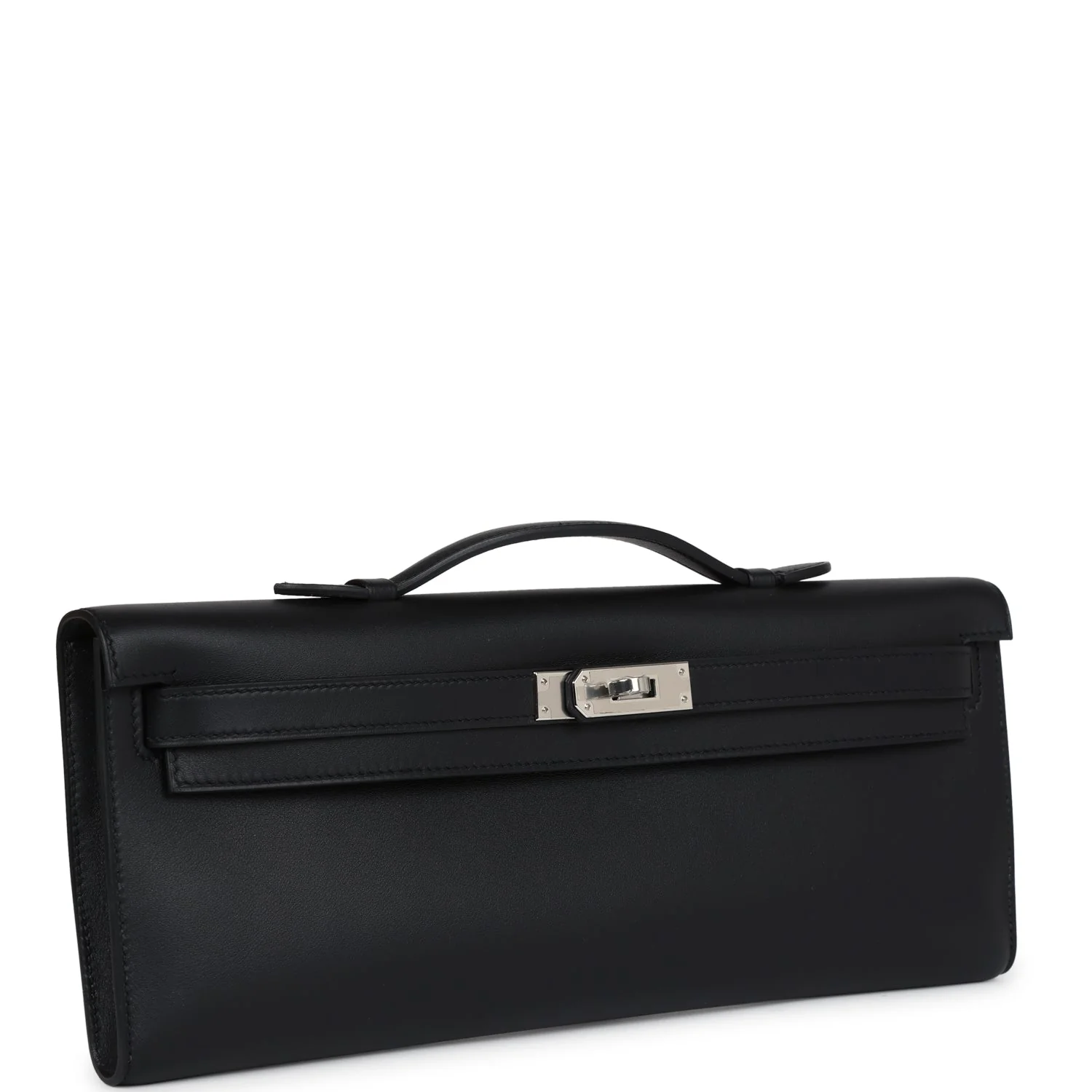 Replicate Hermes Kelly Cut Black Swift Palladium Hardware(1:1 replica)