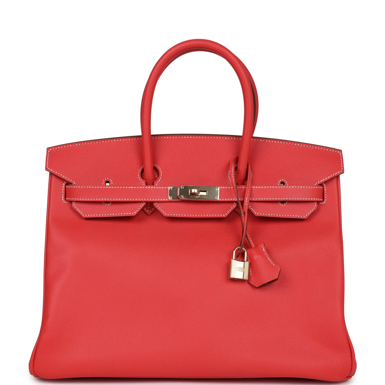 Replicate Hermes Birkin 35 Rose Jaipur Candy Epsom Permabrass Hardware(1:1 replica)