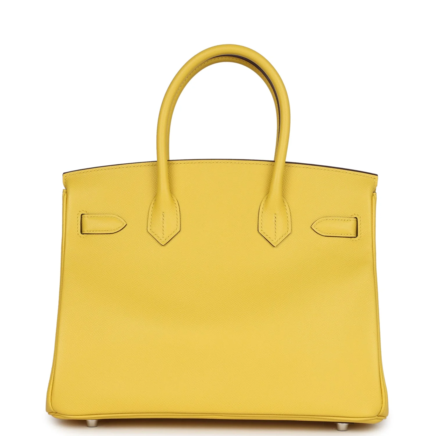 Replicate Hermes Birkin 30 Jaune de Naples Epsom Palladium Hardware(1:1 replica)