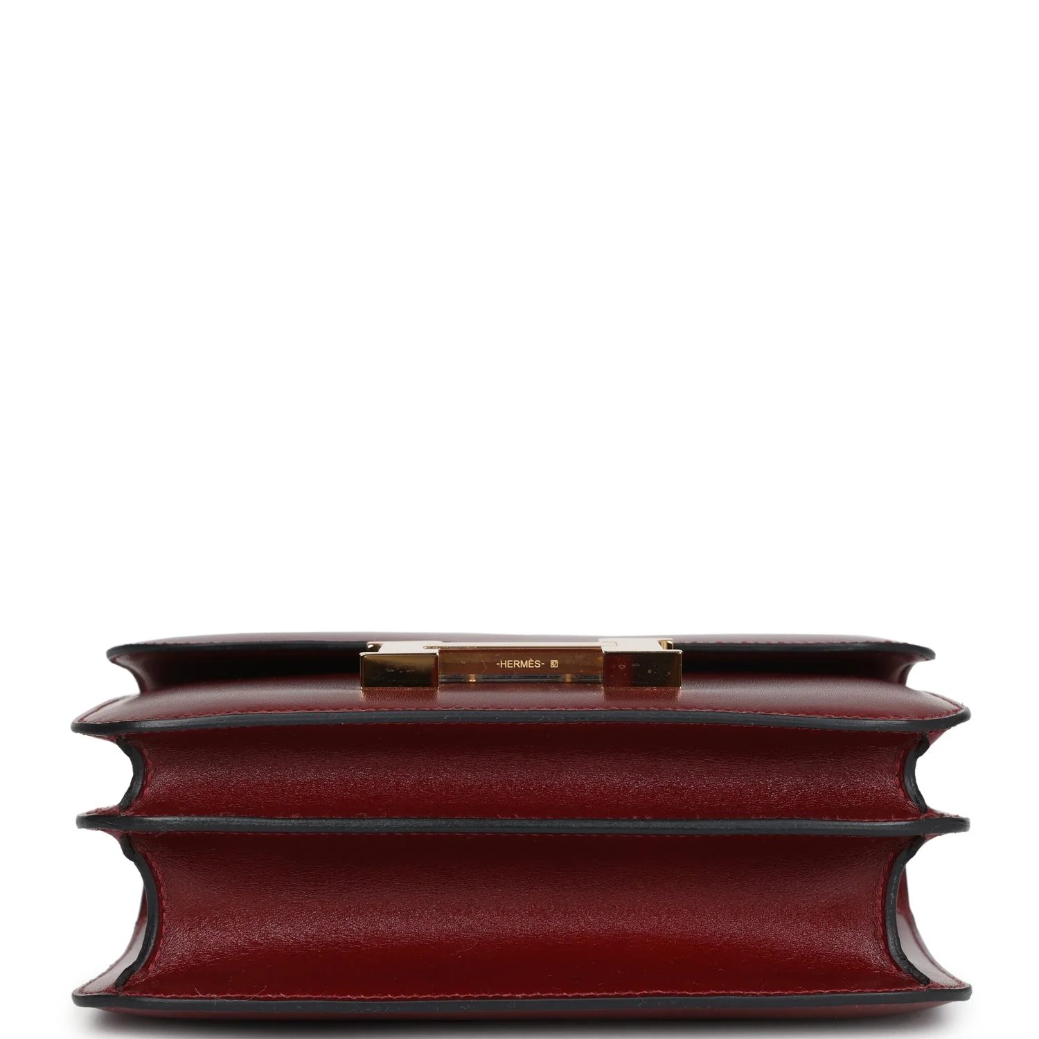 Replicate Hermes Constance 18 Rouge H Box Calfskin Gold Hardware(1:1 replica)