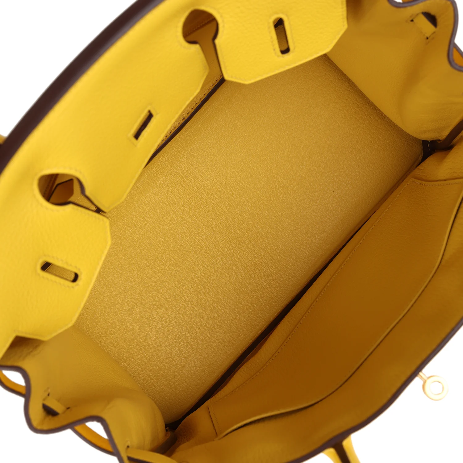 Replicate Hermes Birkin 30 Jaune de Naples Taurillon Novillo Rose Gold Hardware(1:1 replica)