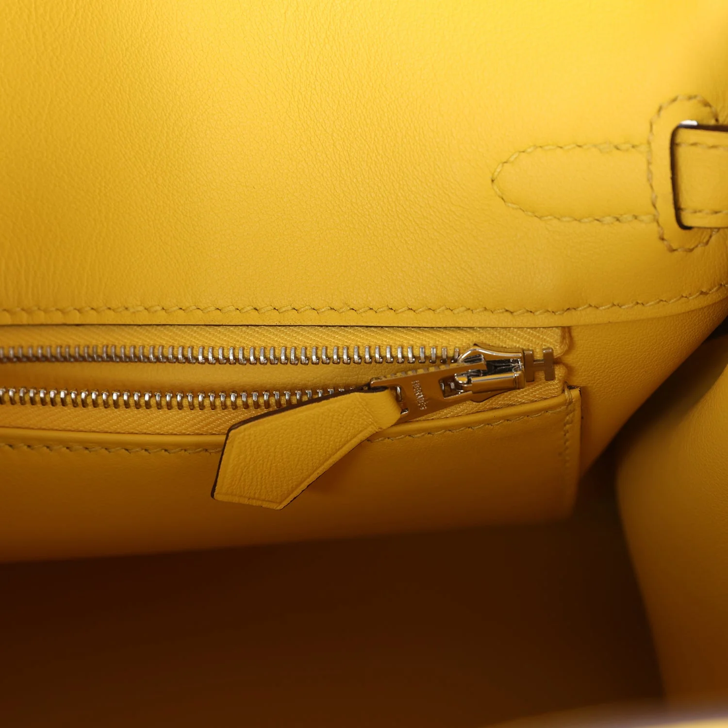 Replicate Hermes Birkin 25 Jaune de Naples Swift Palladium Hardware(1:1 replica)