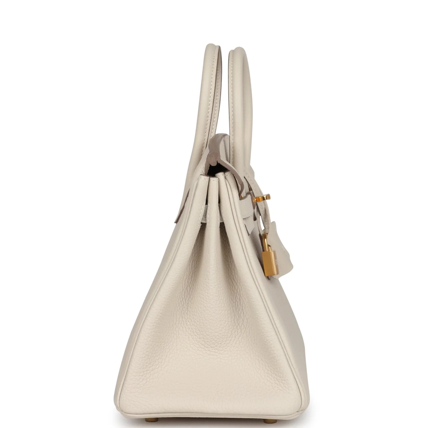 Replicate Hermes Birkin 25 Craie Togo Gold Hardware(1:1 replica)