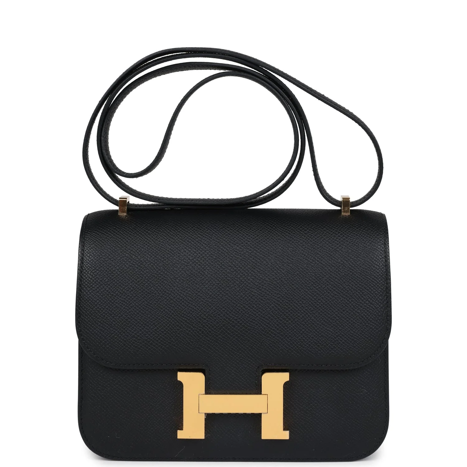 Replicate Hermes Constance 18 Black Epsom Gold Hardware(1:1 replica)