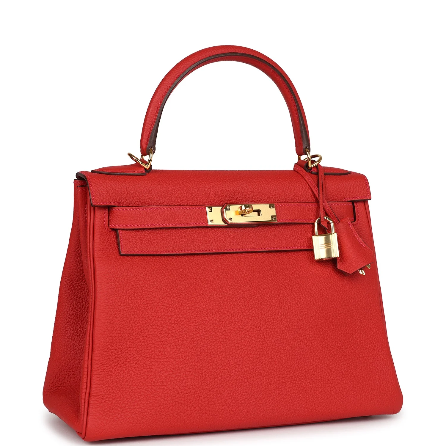 Replicate Hermes Kelly Retourne 28 Geranium Togo Gold Hardware(1:1 replica)