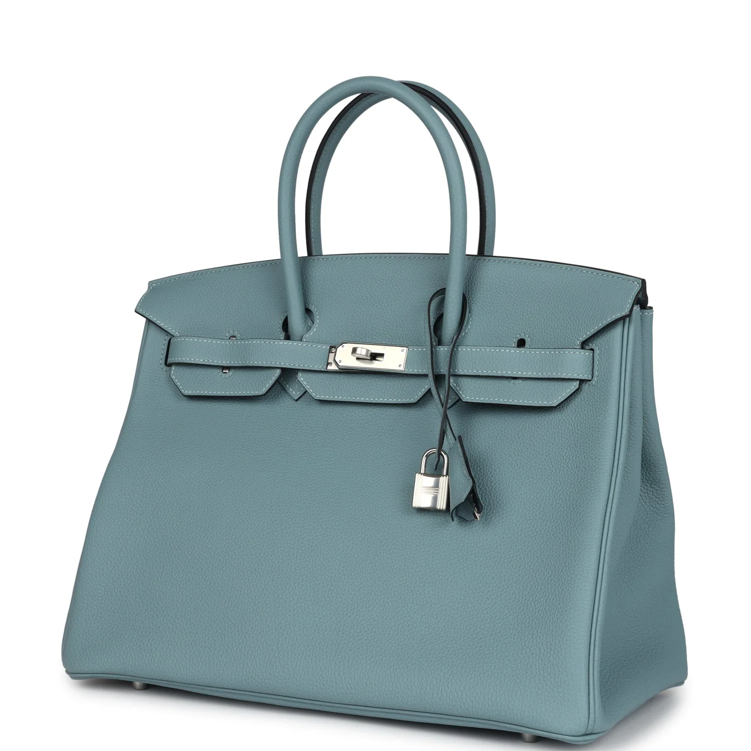 Replicate Hermes Birkin 35 Ciel Togo Palladium Hardware(1:1 replica)
