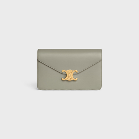 Replicate WALLET ON CHAIN MARGO IN SHINY CALFSKIN GREEN CLAY(1:1 replica)