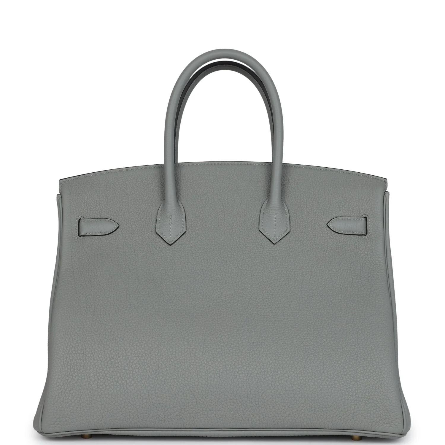 Replicate Hermes Birkin 35 Gris Mouette Togo Gold Hardware(1:1 replica)