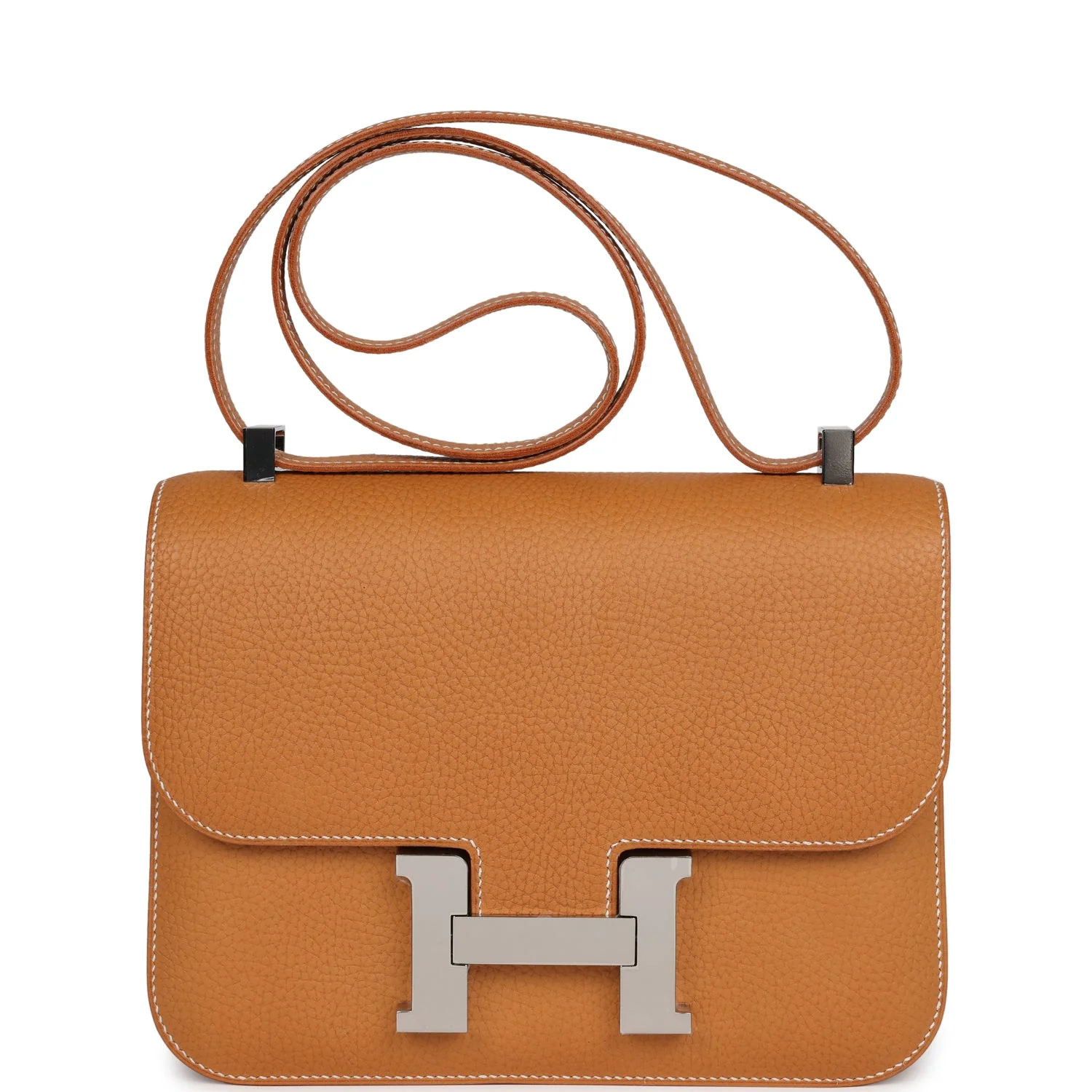 Replicate Hermes Constance 1-24 Naturel Sable Vache Naturel Graine Palladium Hardware(1:1 replica)