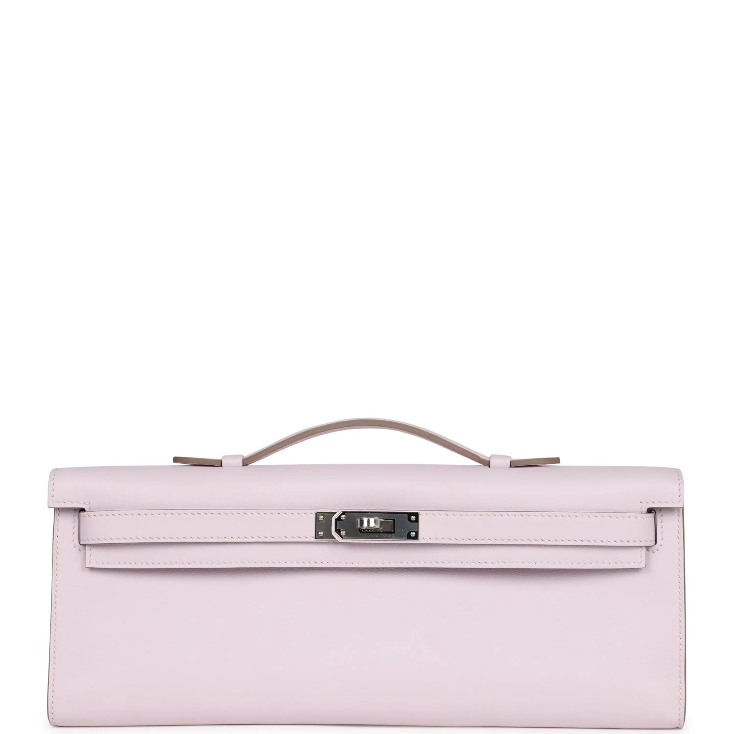 Replicate Hermes Kelly Cut Mauve Pale Swift Palladium Hardware(1:1 replica)