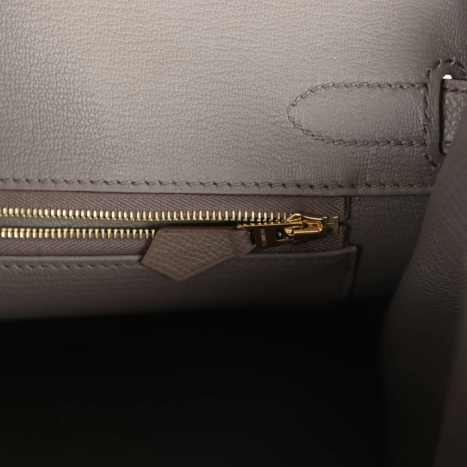 Replicate Hermes Birkin 30 Etain Epsom Gold Hardware(1:1 replica)