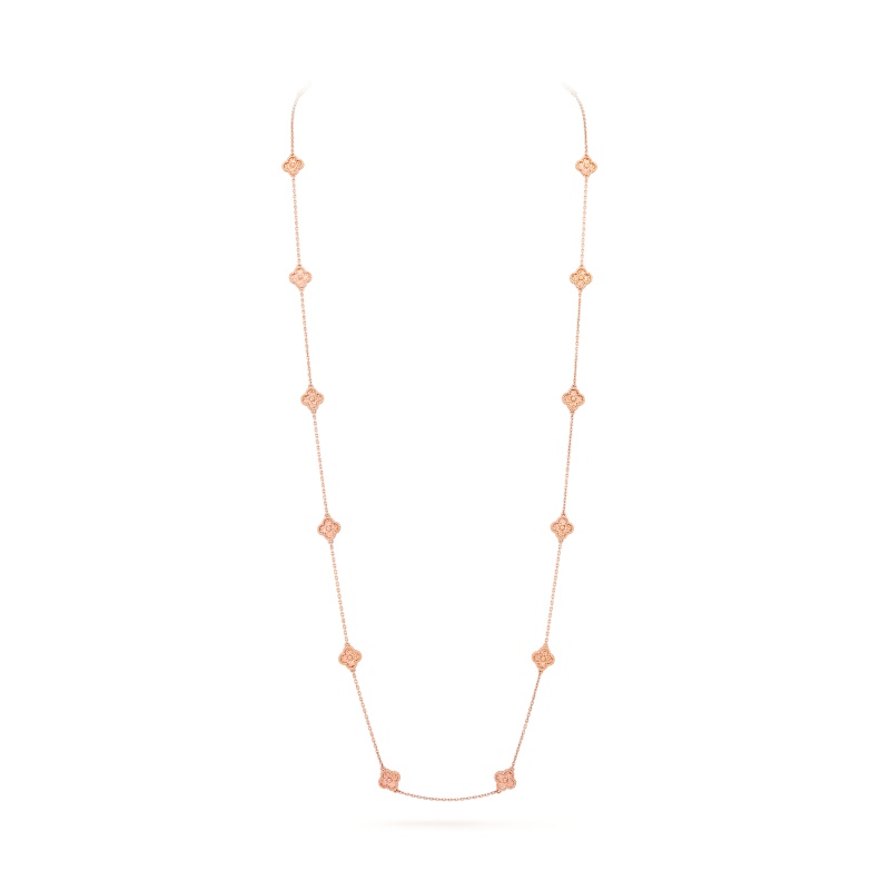 Replicate Sweet Alhambra long necklace, 16 motifs(1:1 replica)