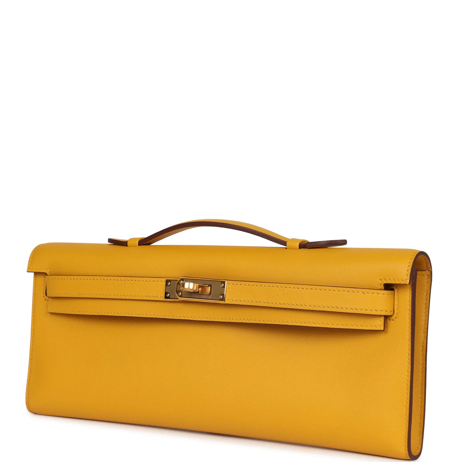 Replicate Hermes Kelly Cut Jaune Ambre Swift Gold Hardware(1:1 replica)