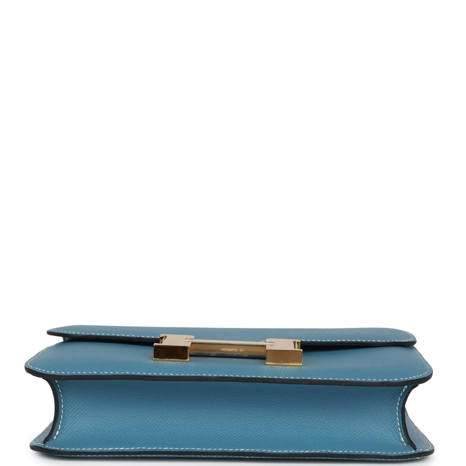 Replicate Hermes Constance 1-24 Blue Jean Epsom Gold Hardware(1:1 replica)