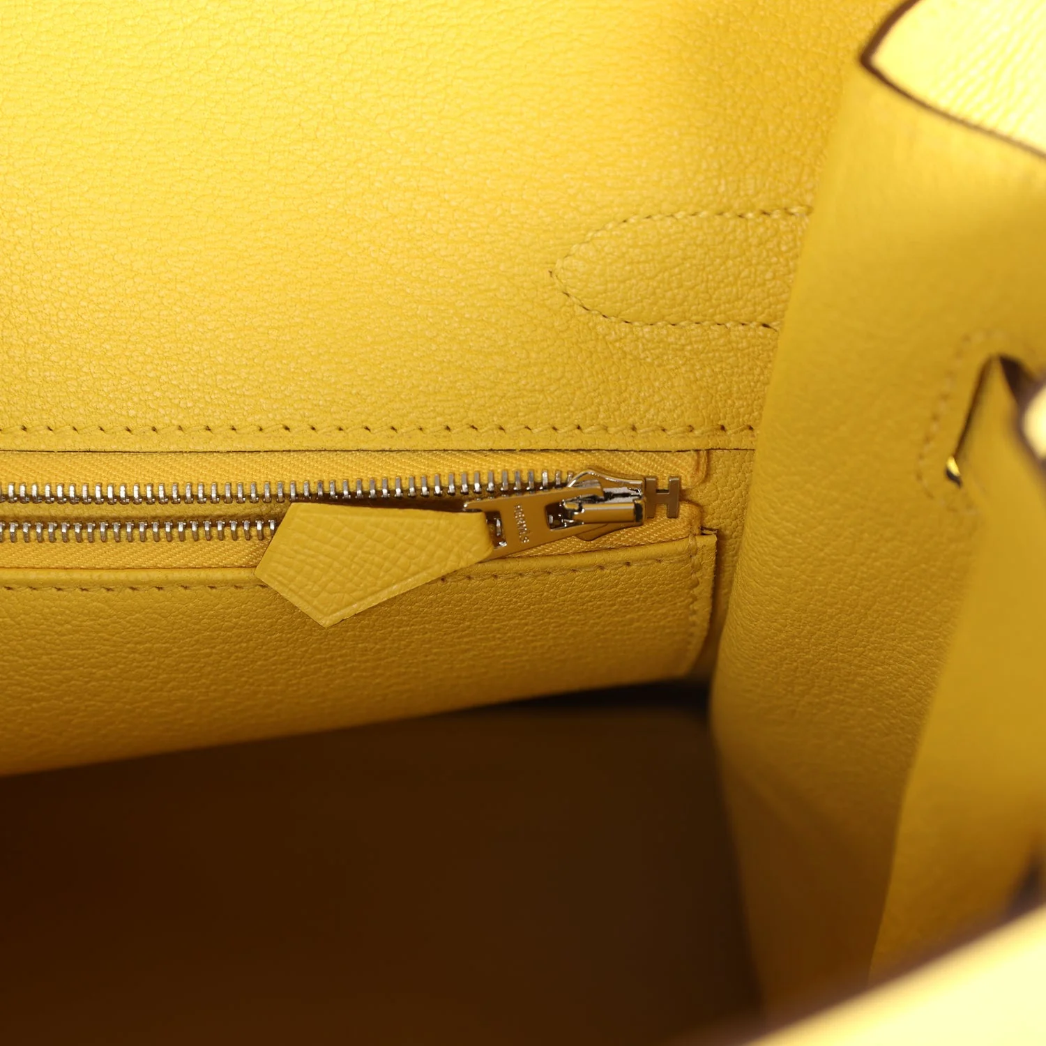 Replicate Hermes Birkin 30 Jaune de Naples Epsom Palladium Hardware(1:1 replica)