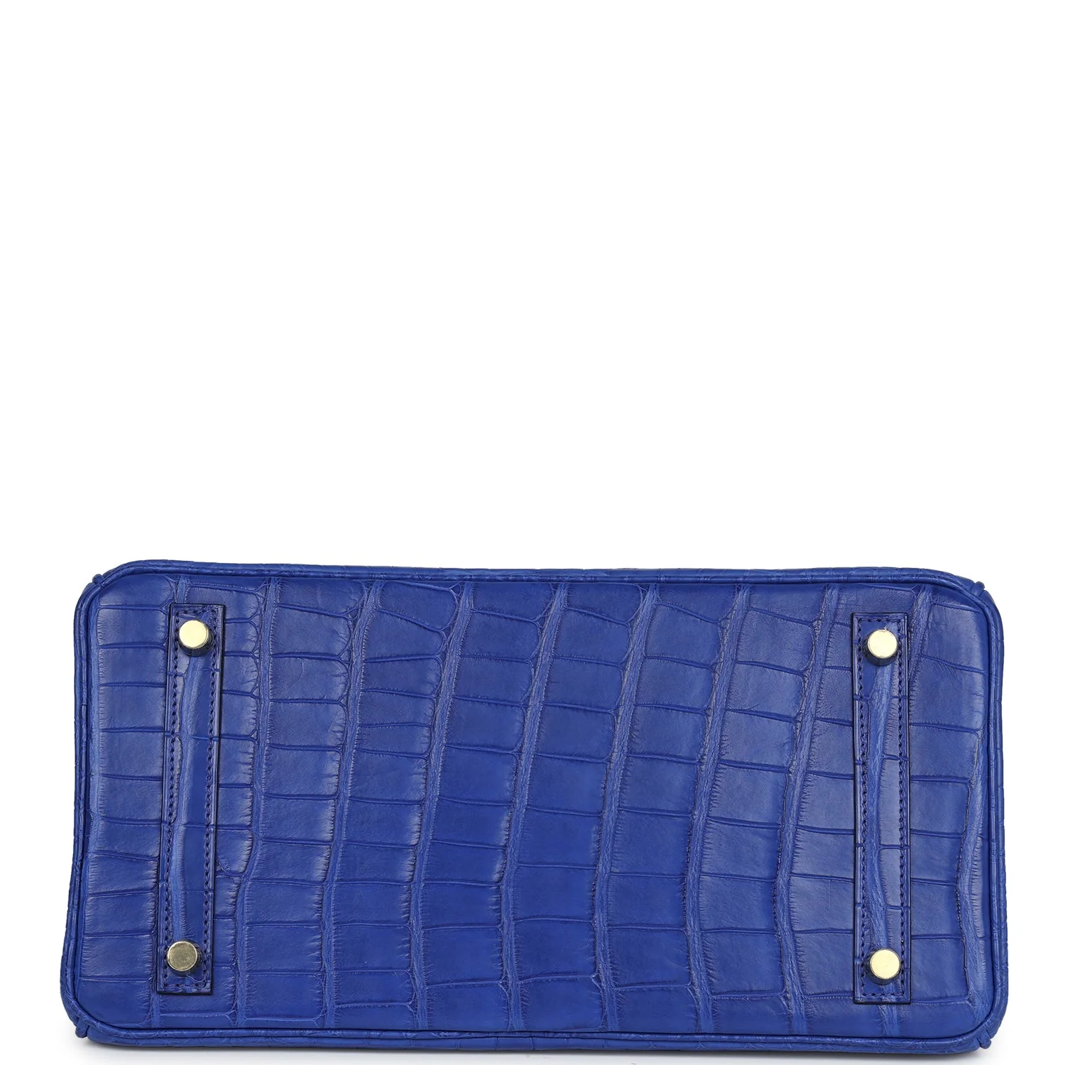 Replicate Hermes Birkin 30 Bleu Electric Matte Alligator Gold Hardware(1:1 replica)