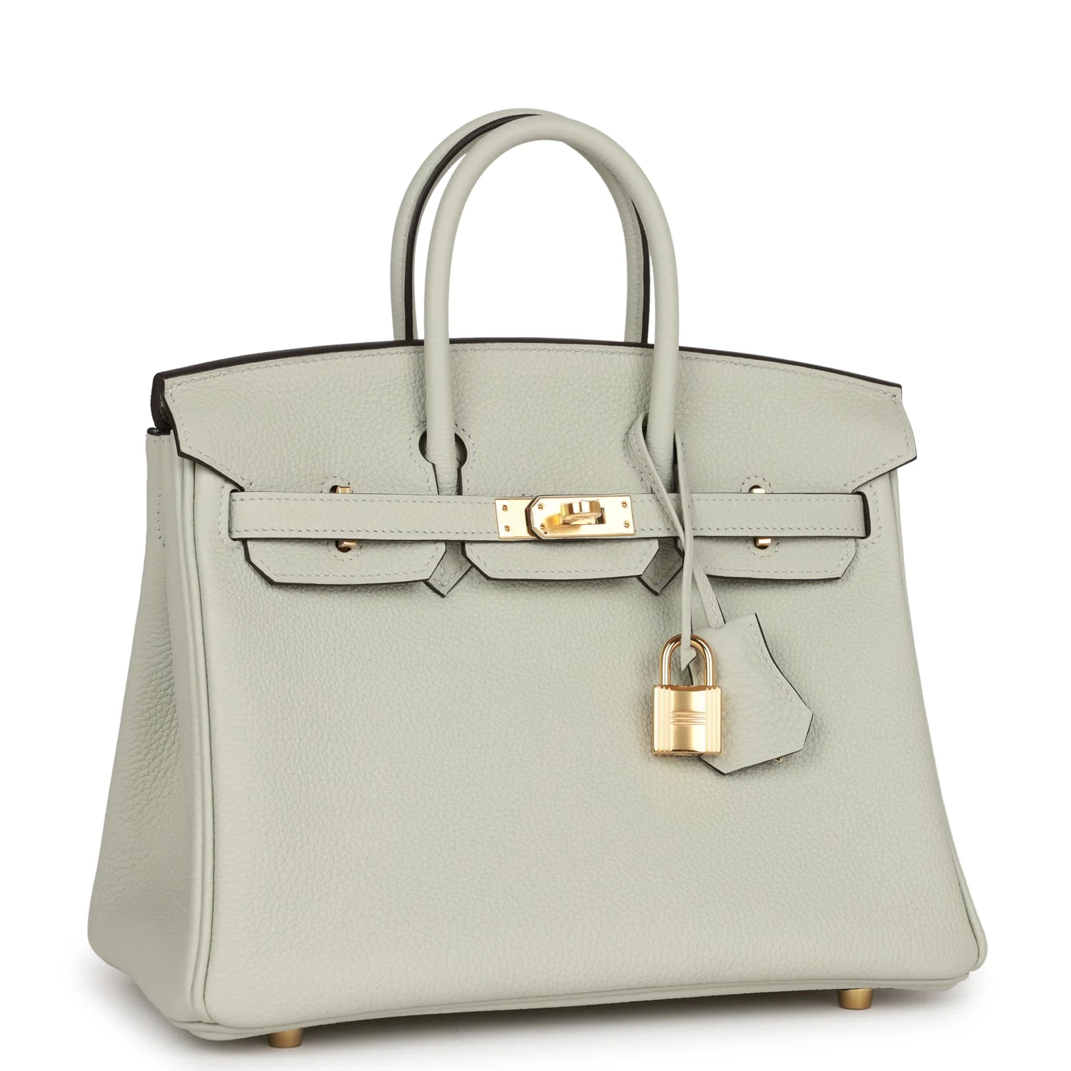 Replicate Hermes Birkin 25 Gris Neve Togo Gold Hardware(1:1 replica)