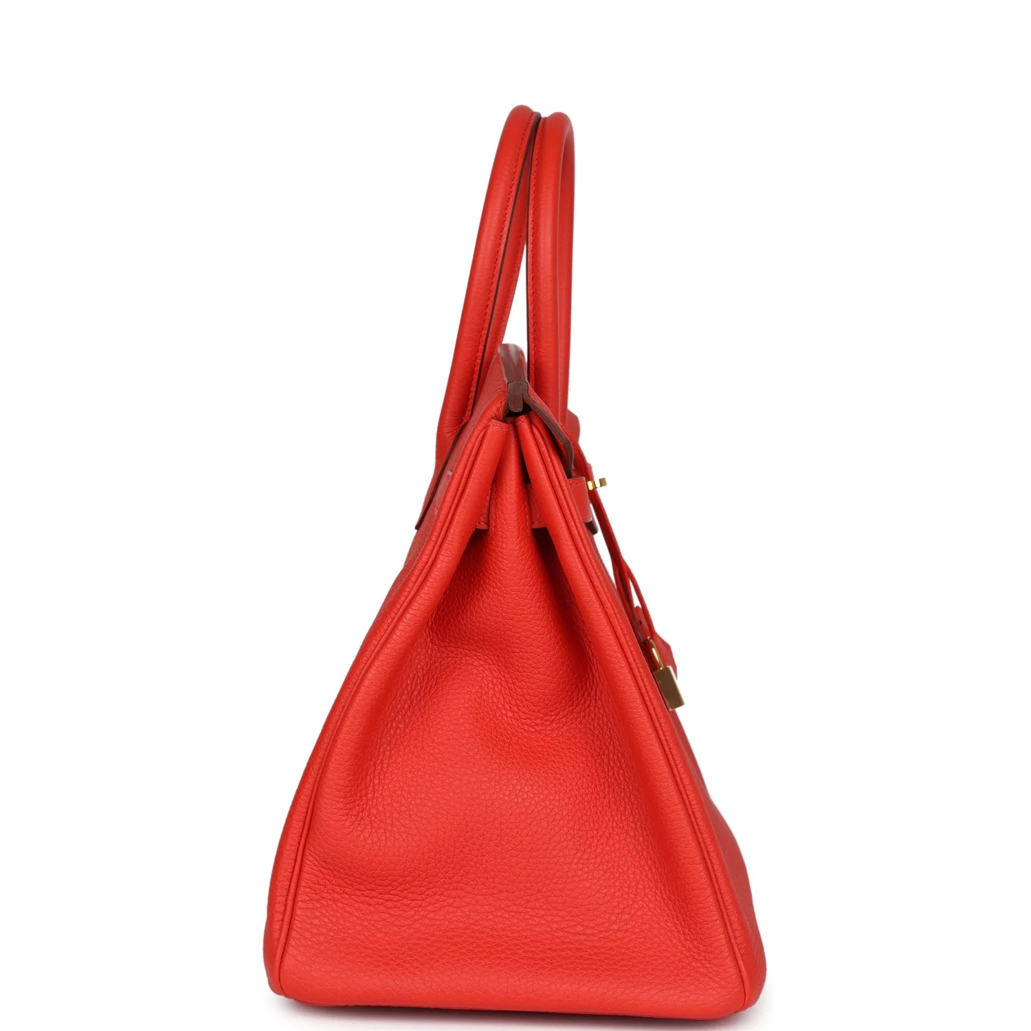 Replicate Hermes Birkin 35 Capucine Togo Gold Hardware(1:1 replica)