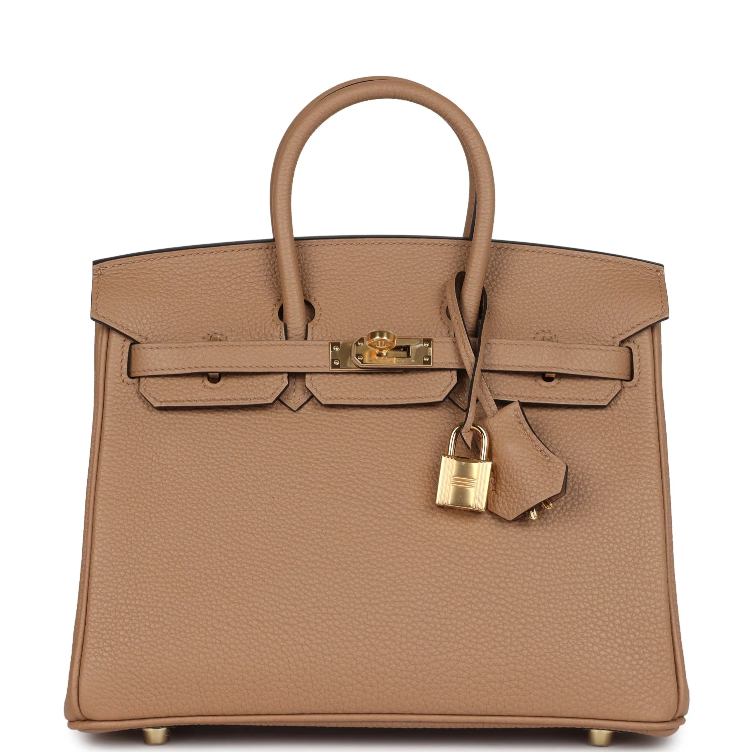 Replicate Hermes Birkin 25 Chai Togo Gold Hardware(1:1 replica)