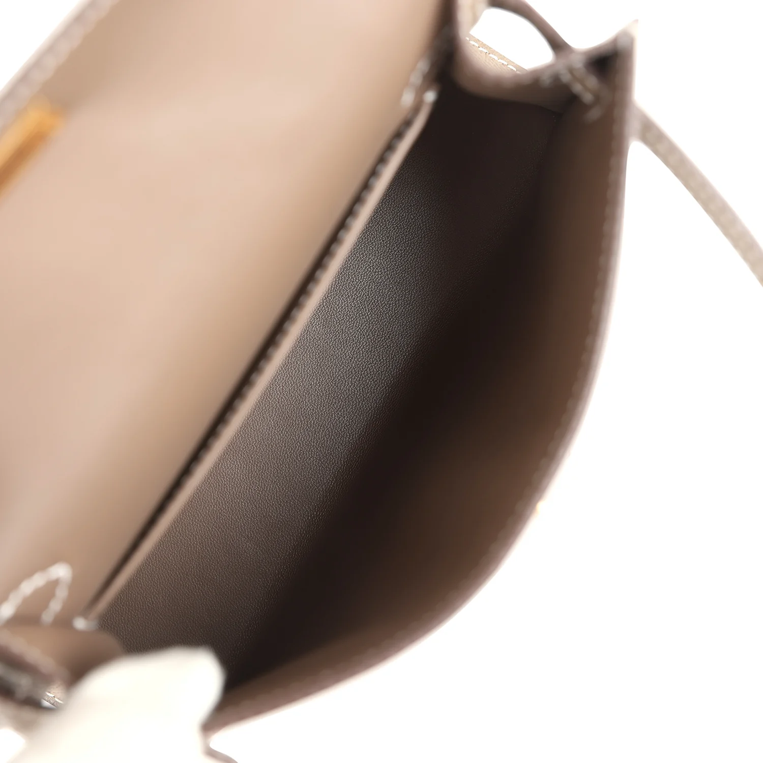 Replicate Hermes Kelly Sellier 20 Etoupe Epsom Gold Hardware(1:1 replica)